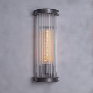 Lampe Murale Métal et Cristal Industrielle Vintage Armarila-Luire