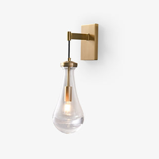 Lyshaos Applique Murale en Laiton et Verre Minimaliste