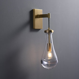 Lyshaos Applique Murale en Laiton et Verre Minimaliste