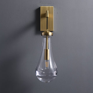 Lyshaos Applique Murale en Laiton et Verre Minimaliste