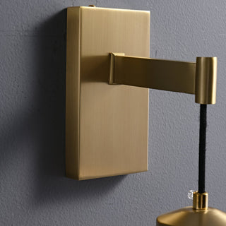 Lyshaos Applique Murale en Laiton et Verre Minimaliste