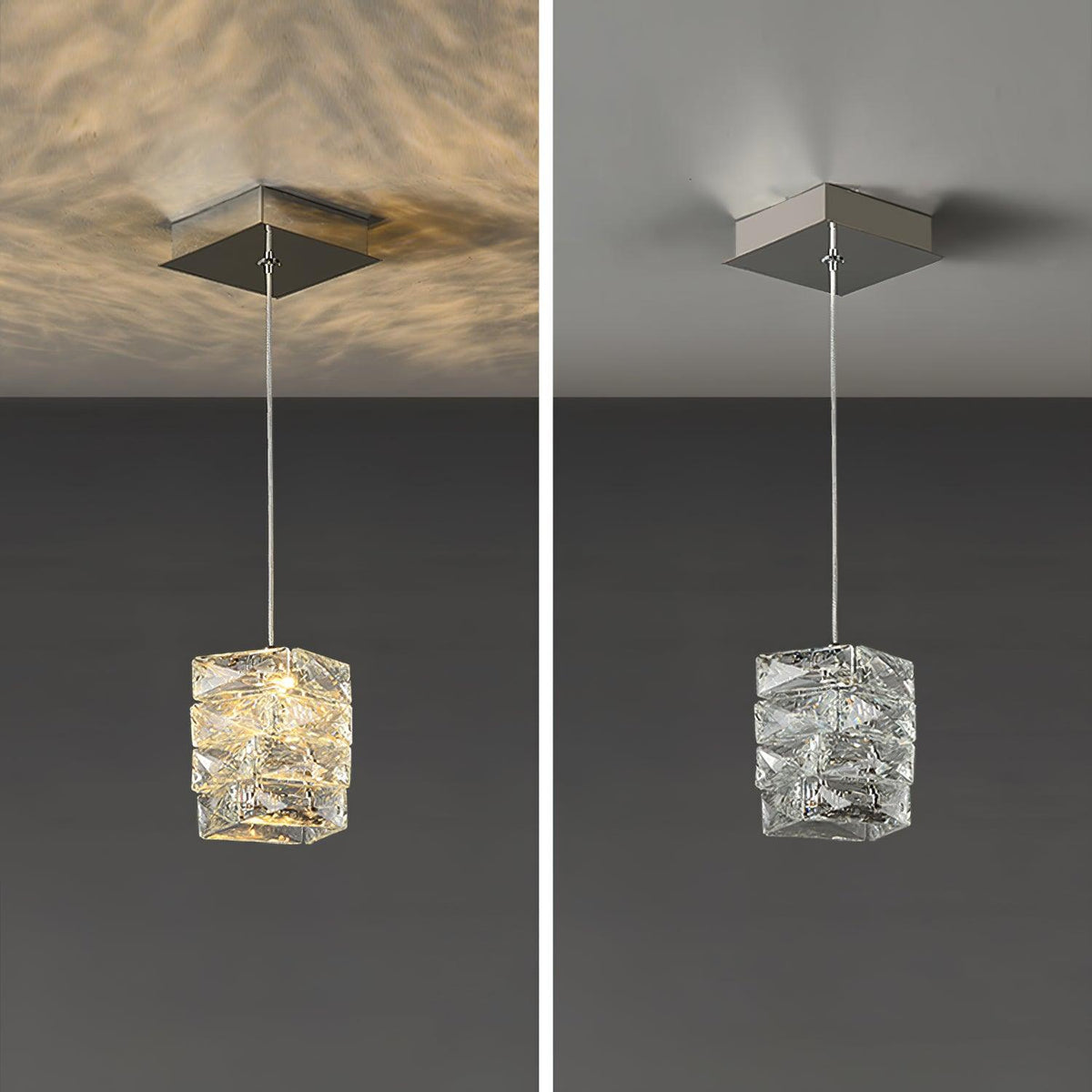 Crysta Lampe Suspendue en Cristal Luxe