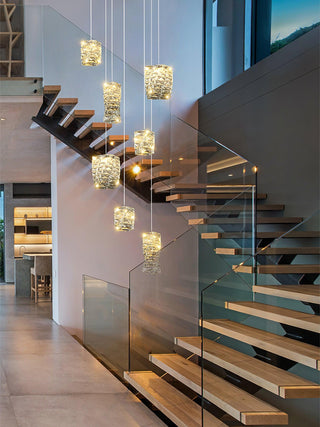 Crysta Lampe Suspendue en Cristal Luxe