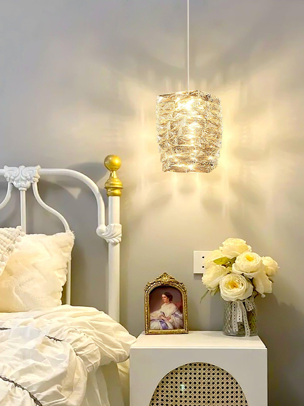 Crysta Lampe Suspendue en Cristal Luxe