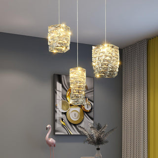 Crysta Lampe Suspendue en Cristal Luxe