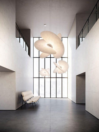 Whirl Suspension Lampe en Tissu Moderne