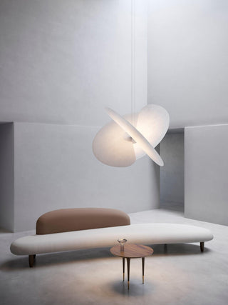 Whirl Suspension Lampe en Tissu Moderne