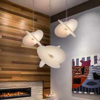 Whirl Suspension Lampe en Tissu Moderne