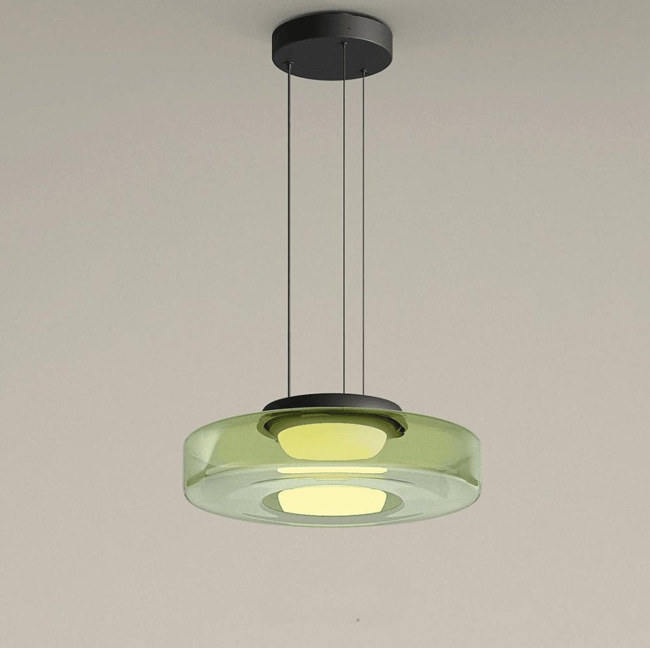 Ivarivia Suspension en Verre à Cercles Multi-Niveaux