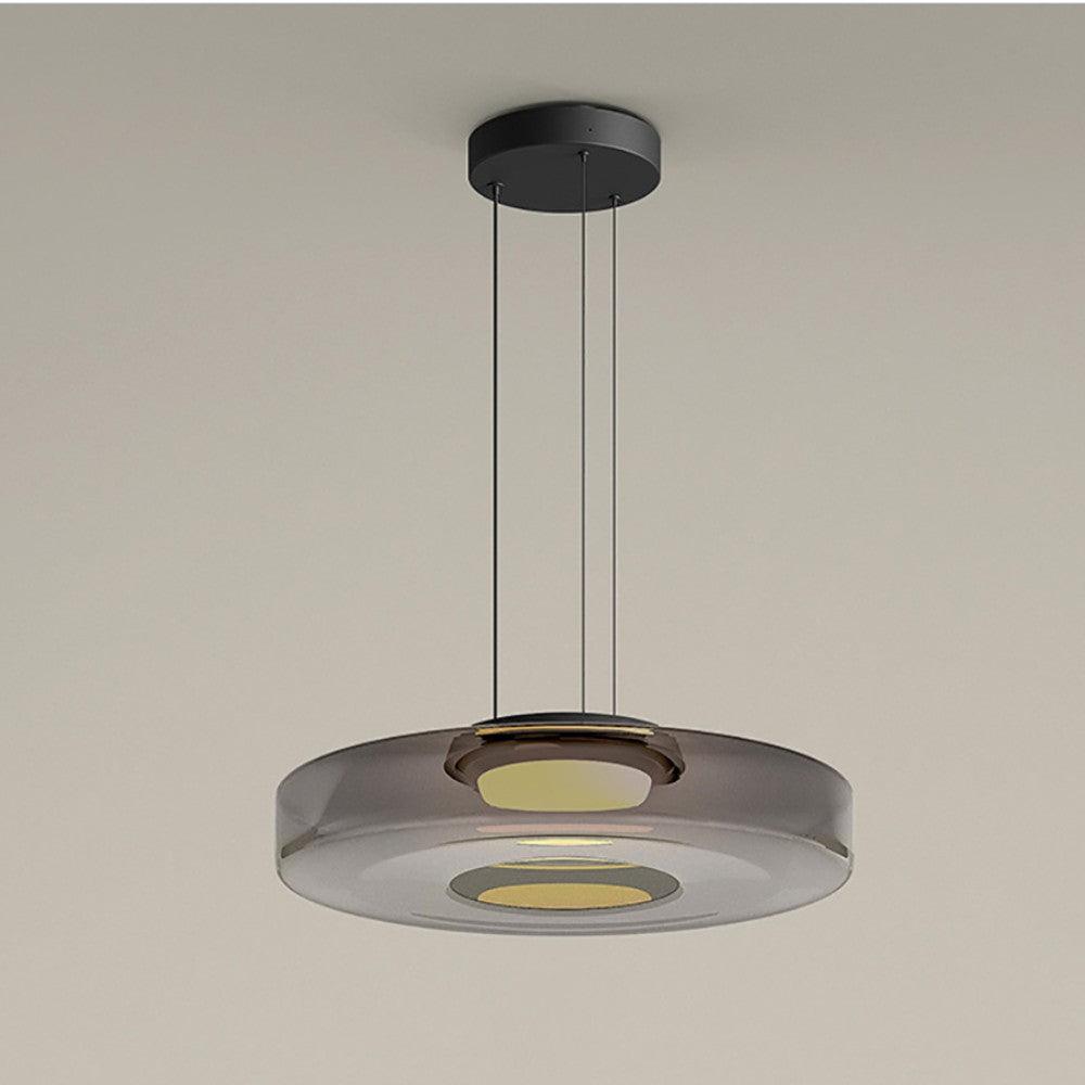 Ivarivia Suspension en Verre à Cercles Multi-Niveaux
