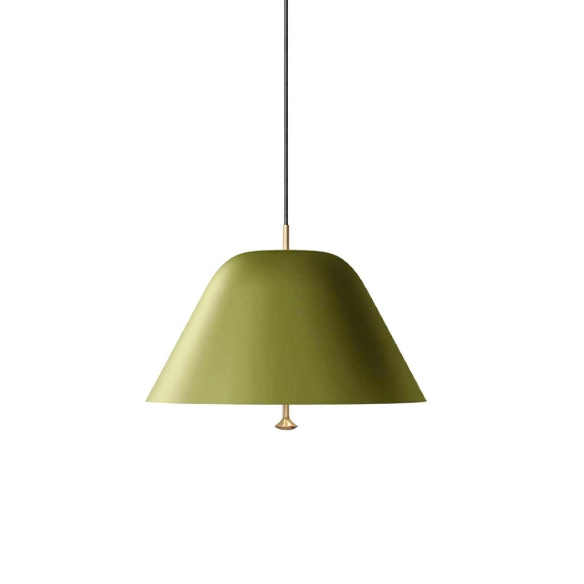 Pendant Lamp Modern Metal Shade in Green and White Minimalist-Neutral Decor