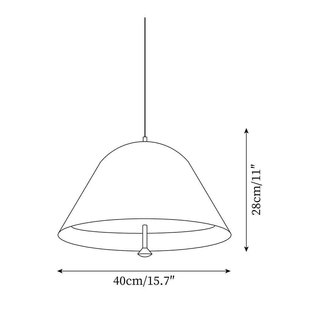 Pendant Lamp Modern Metal Shade in Green and White Minimalist-Neutral Decor