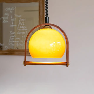 Cesilarae Premium Nordic Art Verre Bois Suspension