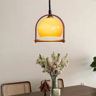 Cesilarae Premium Nordic Art Verre Bois Suspension