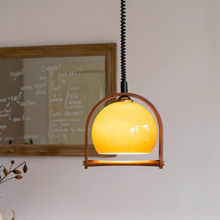 Cesilarae Premium Nordic Art Verre Bois Suspension