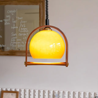 Cesilarae Premium Nordic Art Verre Bois Suspension