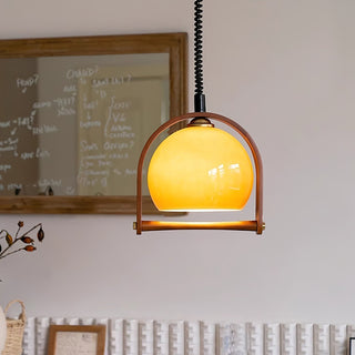 Cesilarae Premium Nordic Art Verre Bois Suspension