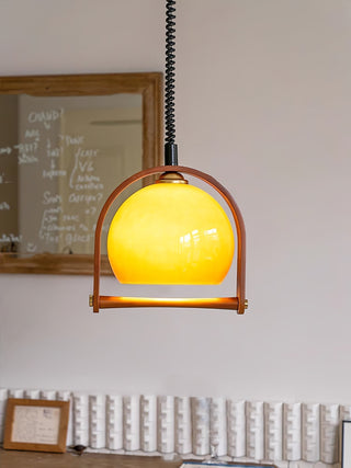 Cesilarae Premium Nordic Art Verre Bois Suspension
