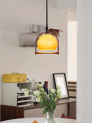 Cesilarae Premium Nordic Art Verre Bois Suspension