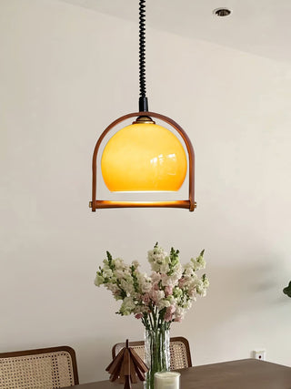 Cesilarae Premium Nordic Art Verre Bois Suspension
