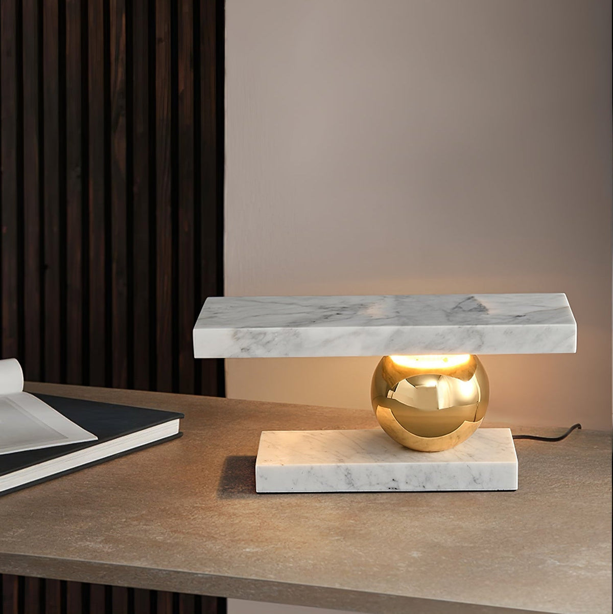 Andrew Modern Marble Table Lamp-Neutral Decor