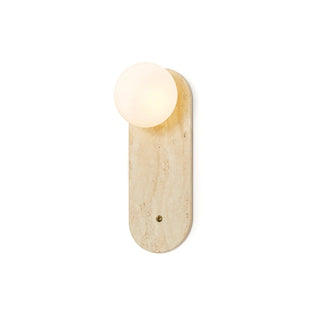 Lampe Murale en Travertin et Verre Moderne Minimaliste Zeshaen