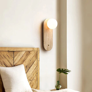 Lampe Murale en Travertin et Verre Moderne Minimaliste Zeshaen