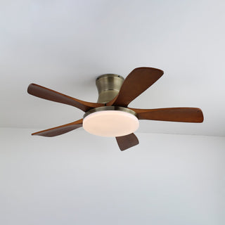 Ventilateur de Plafond Luminaire Brevo Pales en Bois