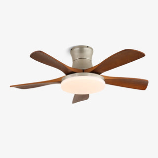 Ventilateur de Plafond Luminaire Brevo Pales en Bois