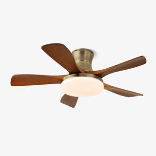 Ventilateur de Plafond Luminaire Brevo Pales en Bois