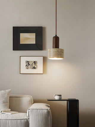 Ilshaa Suspension Minimaliste en Travertin