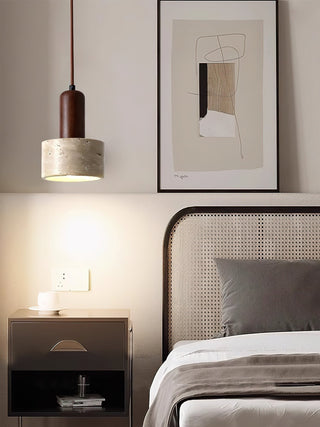 Ilshaa Suspension Minimaliste en Travertin