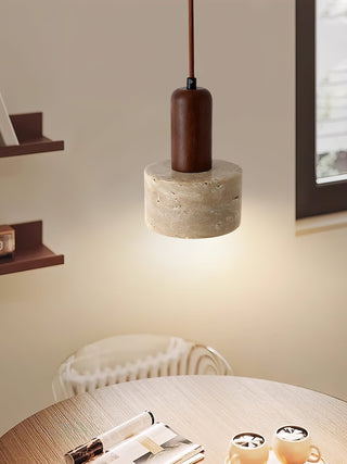Ilshaa Suspension Minimaliste en Travertin