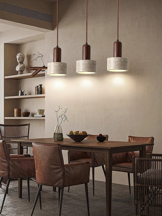 Ilshaa Suspension Minimaliste en Travertin
