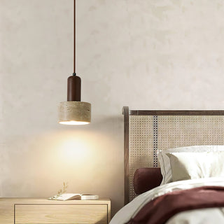 Ilshaa Suspension Minimaliste en Travertin
