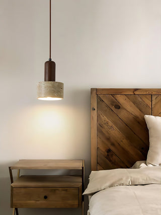Ilshaa Suspension Minimaliste en Travertin
