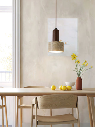 Ilshaa Suspension Minimaliste en Travertin