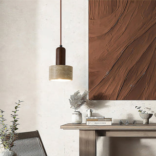 Ilshaa Suspension Minimaliste en Travertin