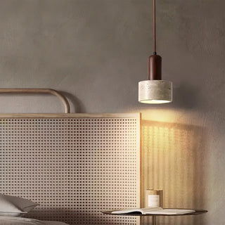 Ilshaa Suspension Minimaliste en Travertin
