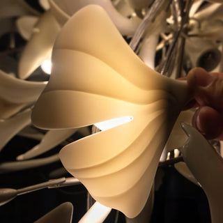 Olivia Lustre en Céramique Feuilles de Ginkgo aux Courbes Organiques