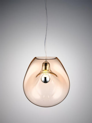 Suspension en Verre Noir Moderne Minimaliste Lymara