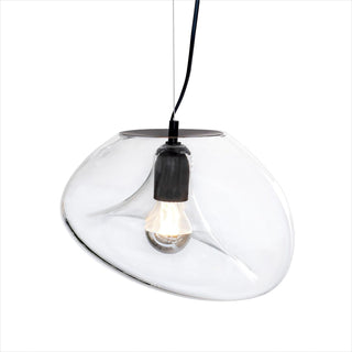 Suspension en Verre Noir Moderne Minimaliste Lymara