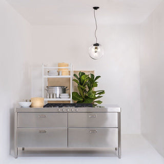 Suspension en Verre Noir Moderne Minimaliste Lymara