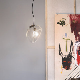 Suspension en Verre Noir Moderne Minimaliste Lymara