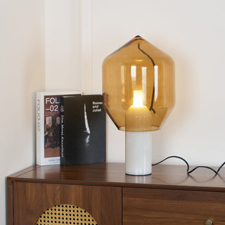 Vihls Lampe de Table Moderne en Marbre