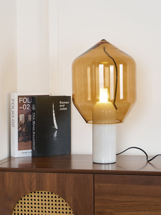 Vihls Lampe de Table Moderne en Marbre