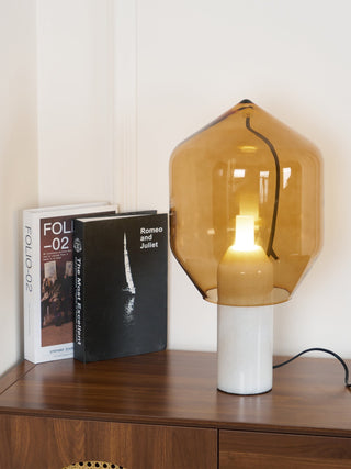 Vihls Lampe de Table Moderne en Marbre