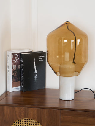 Vihls Lampe de Table Moderne en Marbre