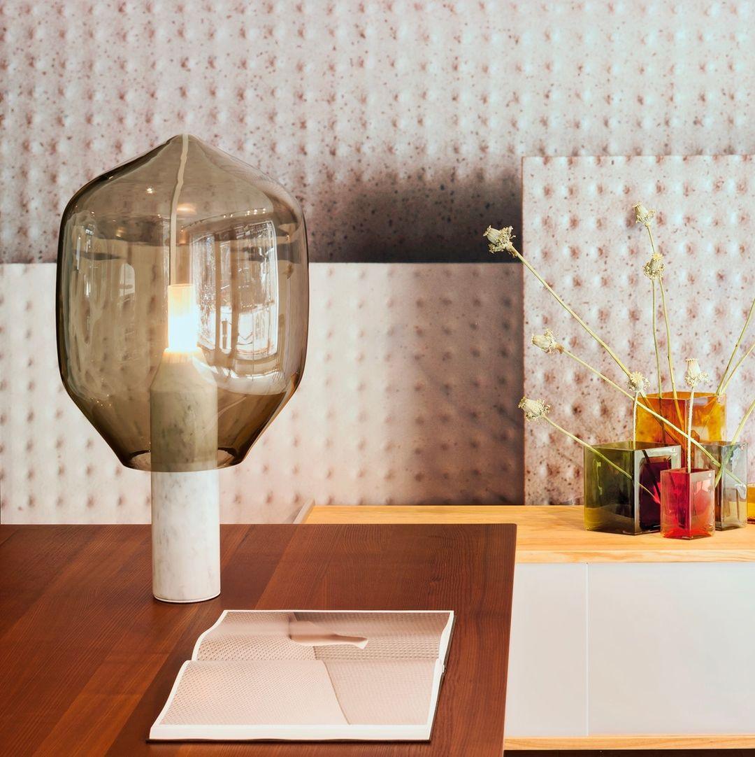 Vihls Lampe de Table Moderne en Marbre
