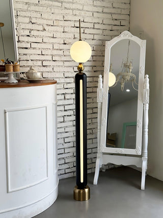 Avynen Futuristic Stainless Steel Floor Lamp-Neutral Decor